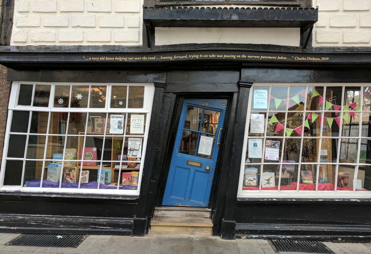 Bookshop With A Crooked Door In The Kings Mile Cantebury